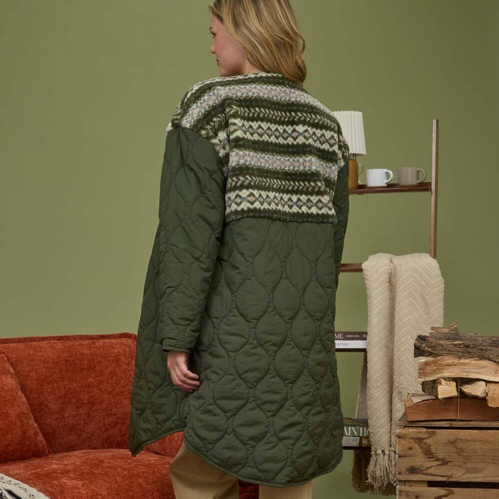 Long Quilted Pufffer Coat